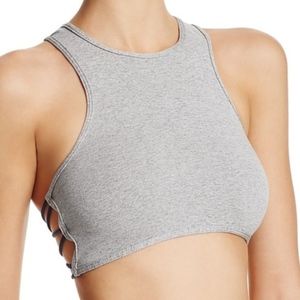 Free People Side-Cross Racerback Bralette Bra NEW